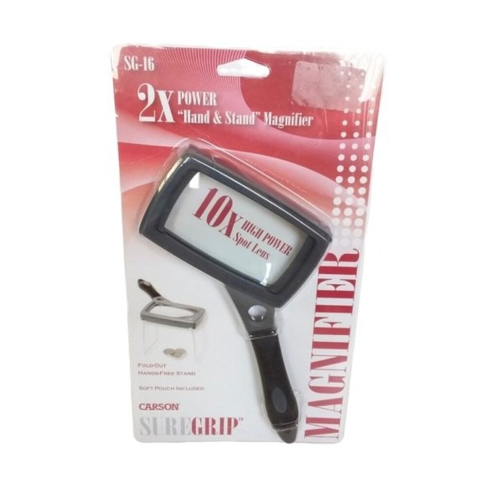 Carson Hand Held Magnifier With Stand 10X